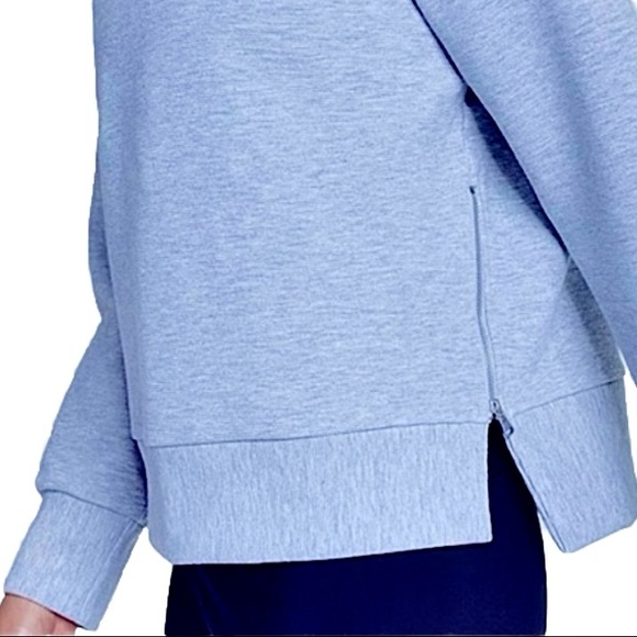 CALIA light blue side zip pullover oversized & slouchy sweater XL - Picture 2 of 12